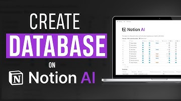 How to Create database on Notion AI
