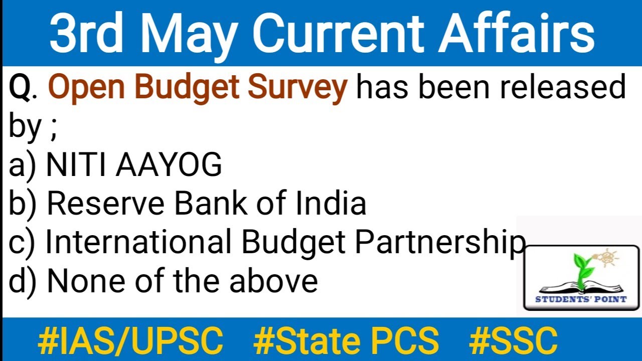 3 May 2020 Current Affairs in English | Daily Current Affairs in English | GKToday