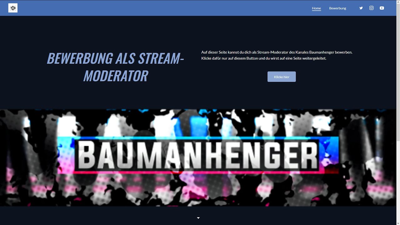 Bewerbung | Bewerbung als Stream-Moderator