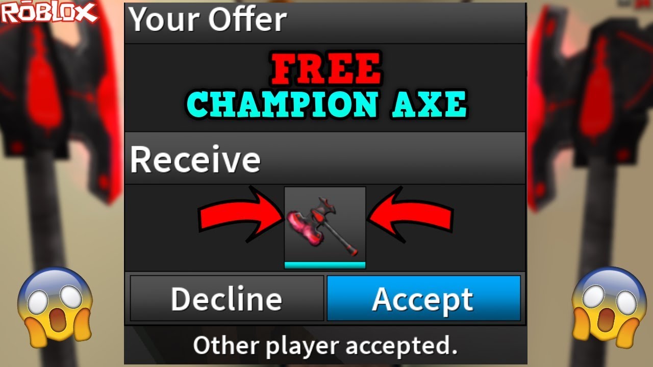 GETTING A CHAMPION AXE FOR FREE AGAIN?! *MOST EXPENSIVE DREAM KNIFE