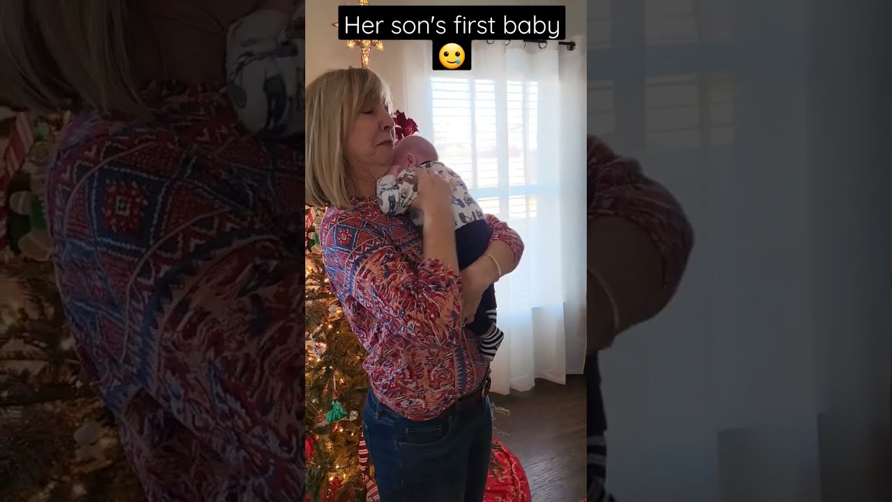 You Can T Watch This Without Crying Grandma Meets Her Newborn Grandson Shorts Trending