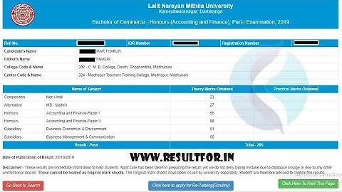 lnmu ug part 1 result 2019