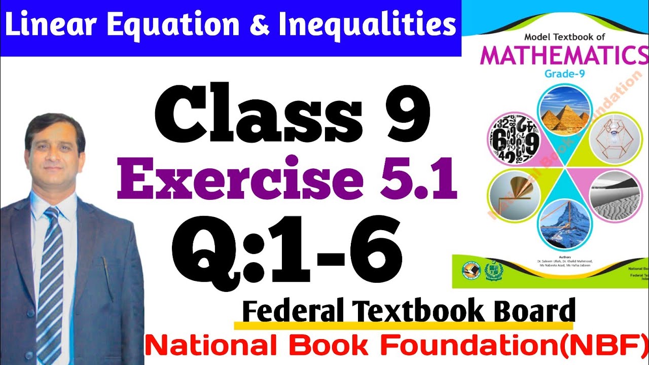 Class 9 Exercise 5.1 Q:1-6 NBF Maths Ex 5.1 Q:1-6 Class 9th federal ...