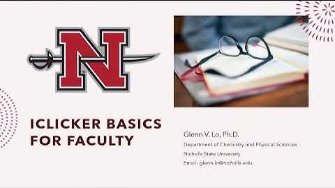 iClicker for Faculty 3 of 4 - Course Setup