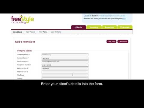 Freestyle Accounting Portal - How to Add a Client