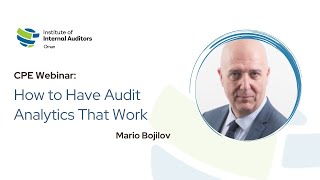 IIA Oman Webinar | How to Have Audit Analytics That Work