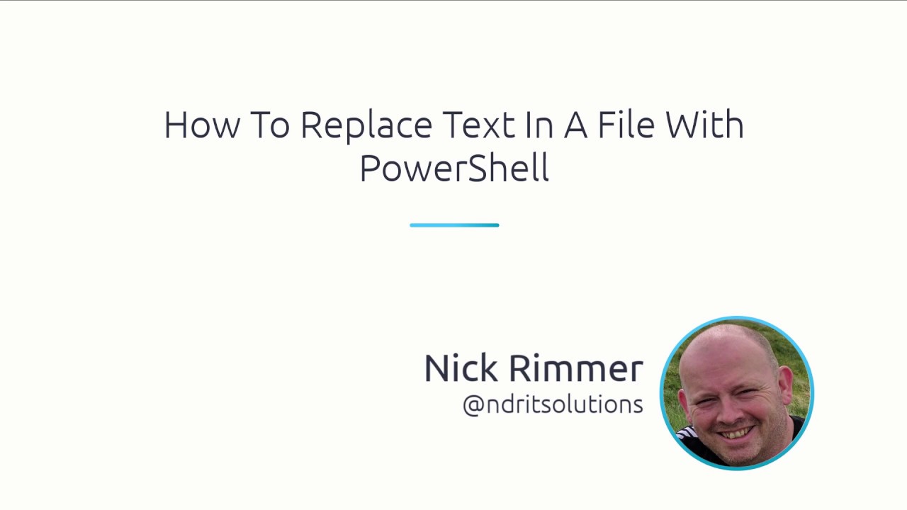 How To Replace Text In A File With PowerShell - YouTube How To Replace Text In A File With Powershell - Youtube