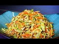 Вкусный САЛАТ с ЯИЧНЫМ блинчиком, МОЛОДОЙ капустой и морковью / Пикантная заправка для салата