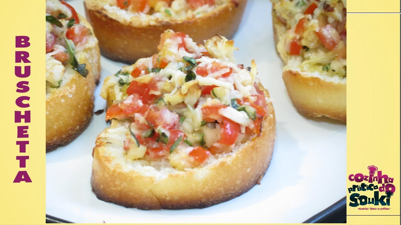 Bruschetta de tomate (com legenda) - Cozinha prática - Receita fácil e ...