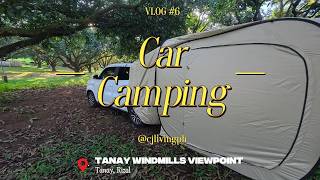 Suzuki S Presso Car Camping at Tanay Windmills Viewpoint | Trunk Tent Tour &amp; Campsite Experience