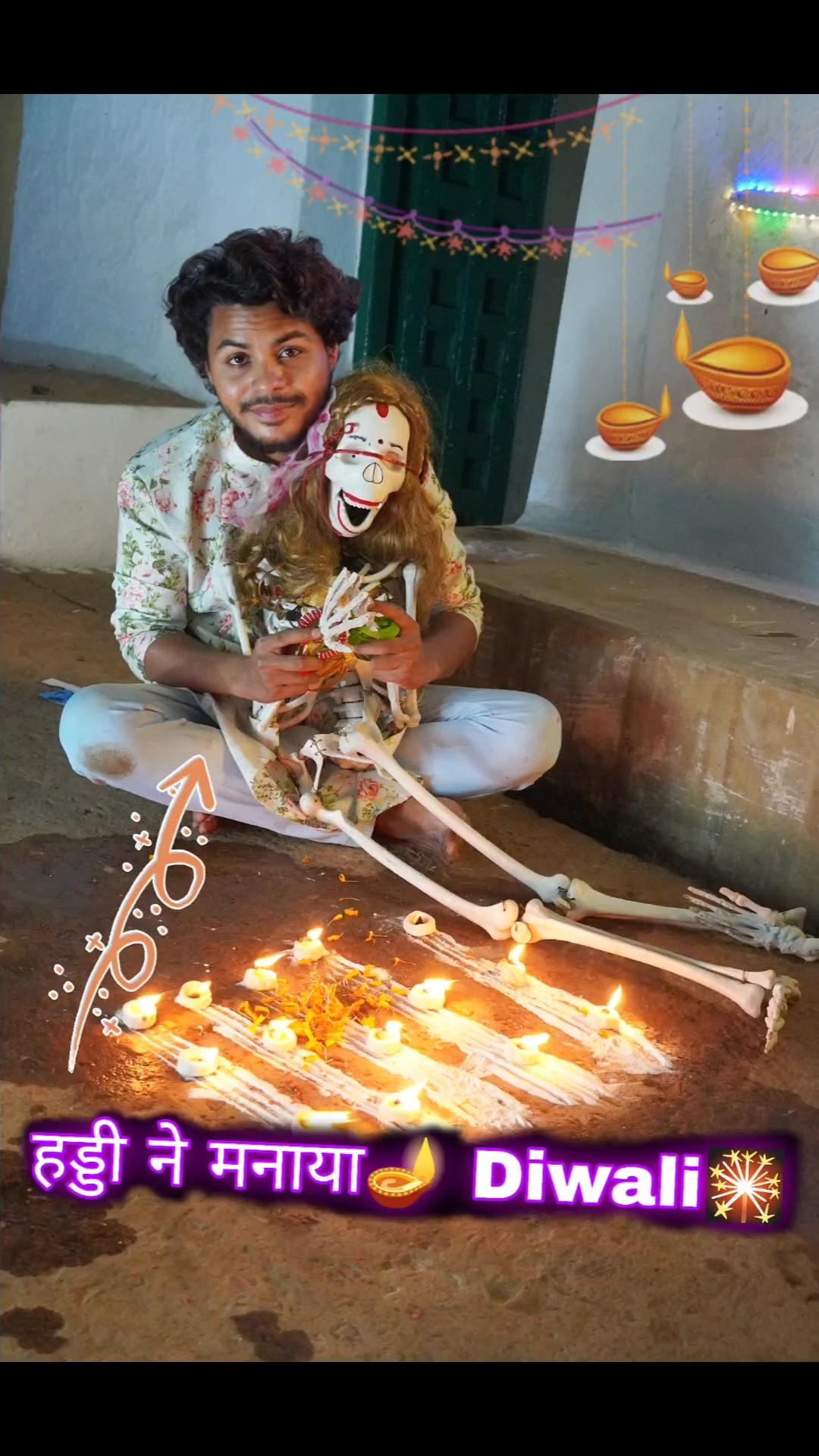 हड्डी☠️ ने मनाया Happy?Diwali #comedy #diwali