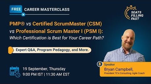 🔥PMP vs. CSM vs. PSM 1 | PSM vs CSM Certification | Which Is The Best For Your Career | Simplilearn