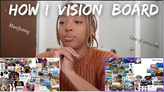 Making my 2024 Vision Board| How I manifest and create a digital vision