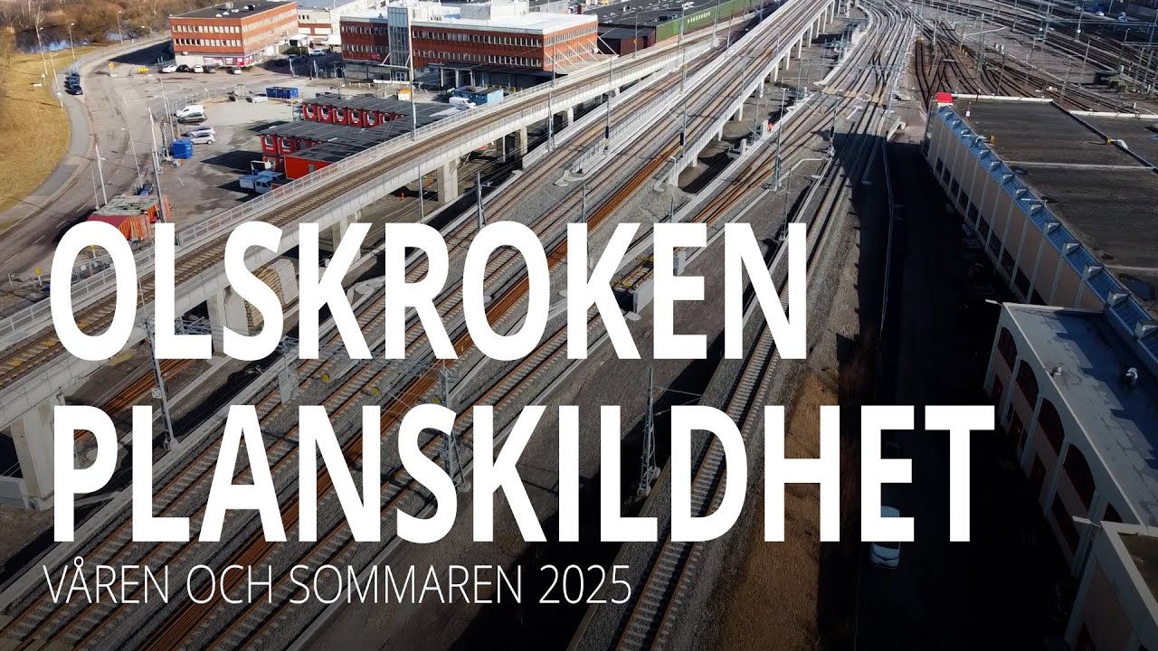 Här bygger vi Olskroken planskildhet – våren och sommaren 2025 | Trafikverket