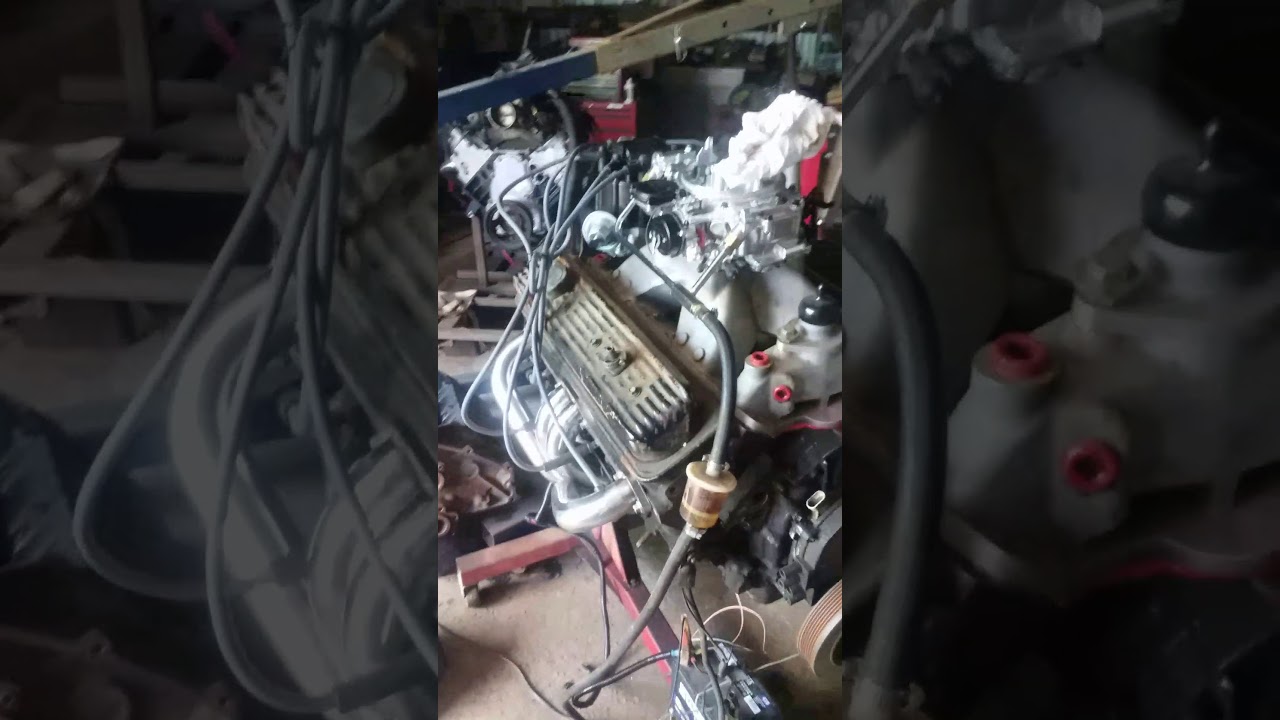 LT1 start up with carburetor YouTube