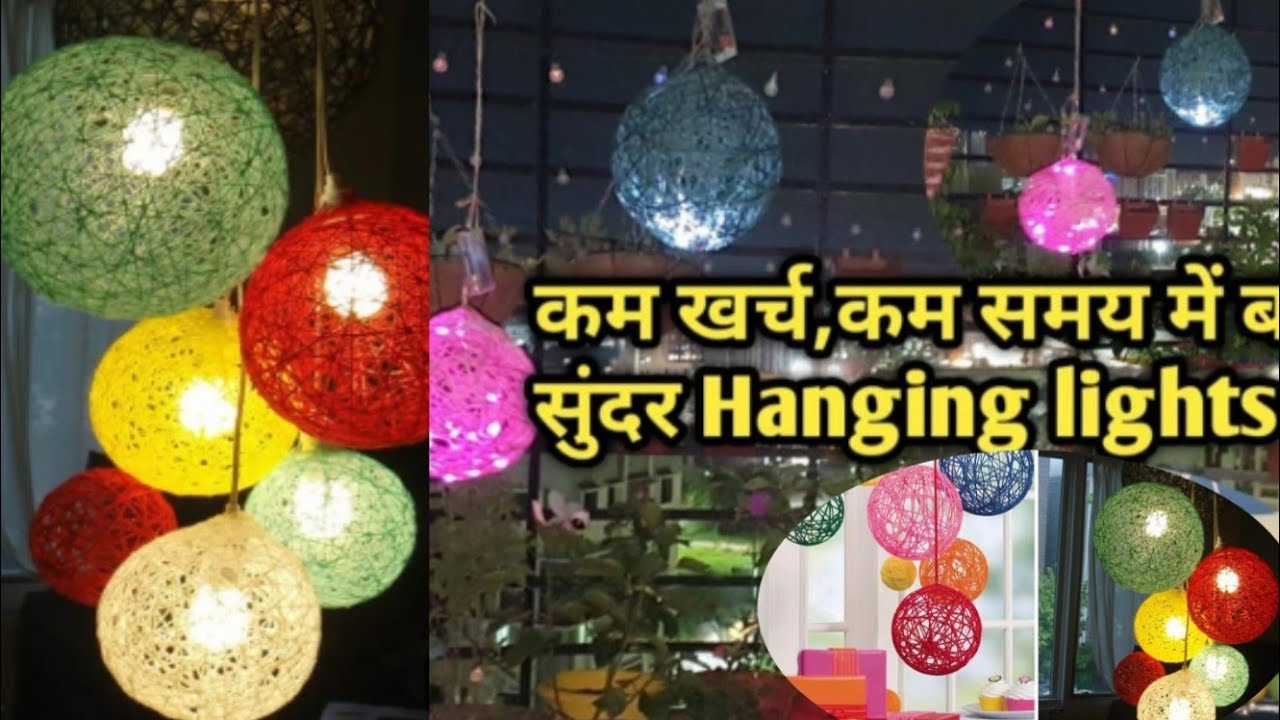 Make a beautiful hanging Lamps for Balcony Garden YouTube