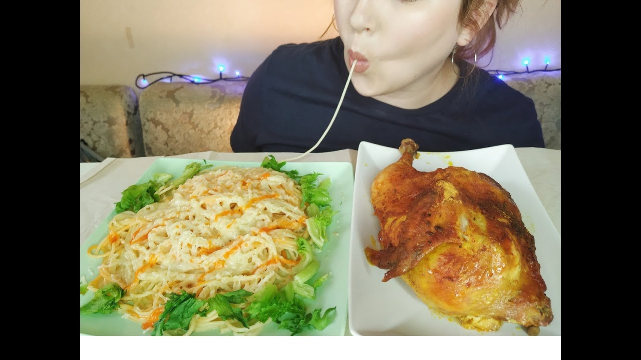 КУРИЦА КАРРИ МАКАРОНЫ С СЫРОМ |CHICKEN CURRY MACARONI AND CHEESE |eating show | 먹방| - YouTube