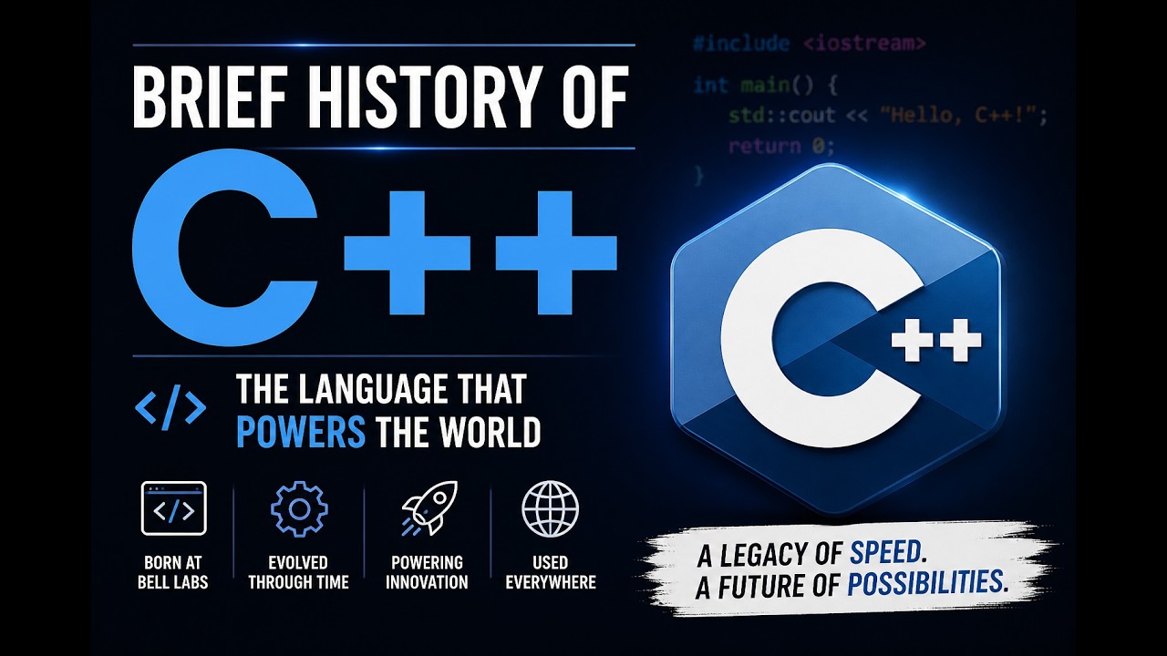 Brief History of C++ | The Language Behind Games, OS & Robots