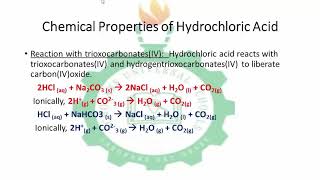 Hydrogen Chloride Part B - Chemistry Week 2 Lesson 2