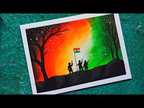independence day drawing with poster colours# tri colour eye - YouTube-saigonsouth.com.vn