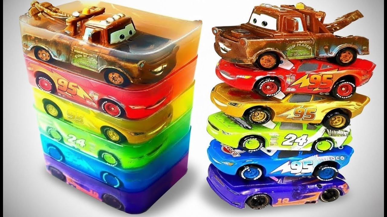 Satisfying Jelly Cutting Vol.5 : Lightning McQueen & Tow Mater Tomica Edition