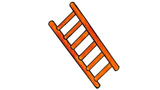How To Draw A Ladder Ladder Drawing Step By Step Easy Ladder Drawing