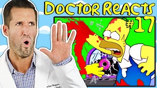 ER Doctor REACTS to The Simpsons Funniest Medical Scenes #17