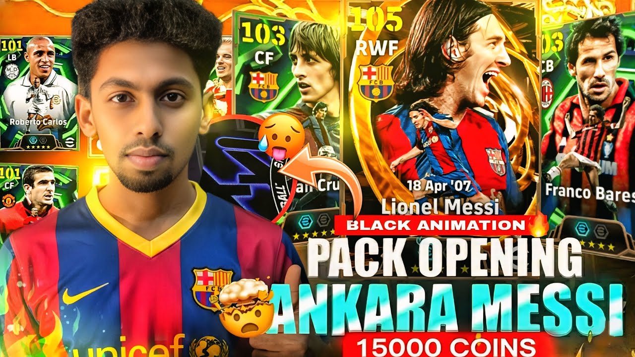 NEW MESSI 110 PACK OPENING BLACK ANIMATION 🔥 THE HIGHEST RATED PLAYER IN EFOOTBALL 💀