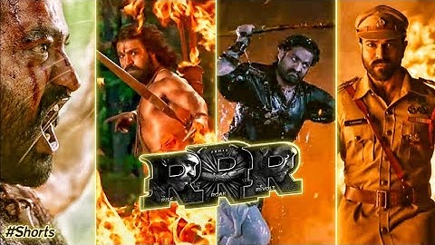 #RRR- Best Scene 🔥 Whatsapp Status || Jr NTR & Ram Charan || 4K Full Screen Status#shorts