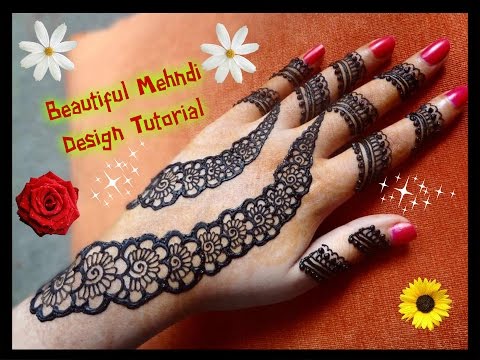 How To Apply Easy Simple Henna Mehndi Design For Hands Tutorial