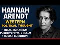 “Hannah Arendt Explained | Western Political Thought | Totalitarianism, Power &amp; Action | UPSC PSIR”