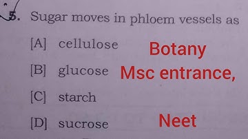 Botany MSc entrance question paper solved / part 1 : AUAT