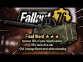 Fallout 76 Wastelanders - “Final Word" Unique 50. Cal Machine Gun  - [Guide/Tutorial]