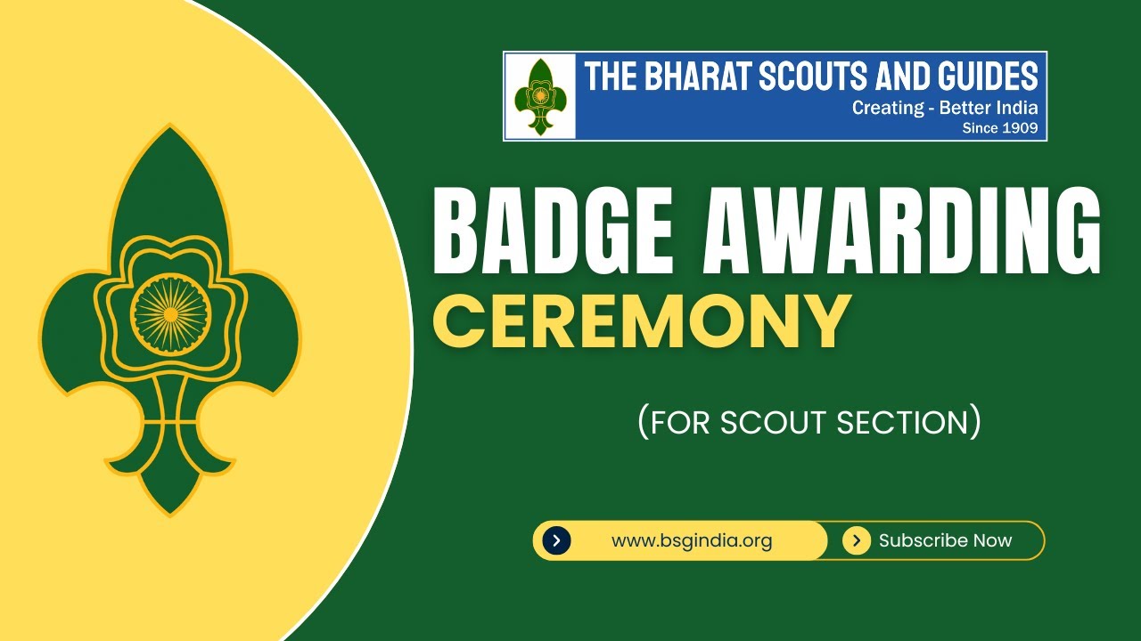 ЦЕРЕМОНИЯ ВРУЧЕНИЯ ЗНАЧКОВ СКАУТСКОЙ СЕКЦИИ | СКАУТЫ И ГИДЕИ БХАРАТ
