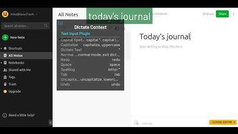 Evernote Voice-Control Demo