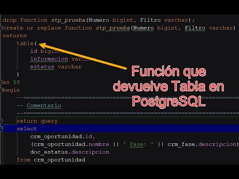 Video: ¿Podemos devolver la tabla de la función en SQL?