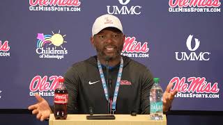 Bryan Brown Ole Miss scrimmage results Keaton Thomas a bell cow and more