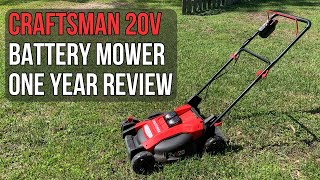 Craftsman 20V Battery Lawn Mower [ONE YEAR HONEST REVIEW]  Model CMCMW220P2