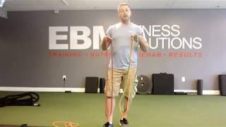Band squat setup - EBM Fitness Solutions