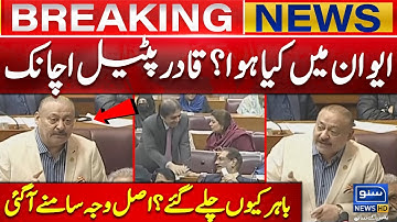 Qadir Patel Sudden Walkout in National Assembly | Parliament Joint Session| Minority Commission Bill
