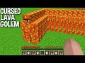 NEVER SPAWN CURSED LAVA GOLEM in Minecraft !!!