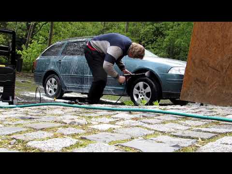 Мийка високого тиску, автомийка Riwall Pro REPW 120 SET (1500 Вт, 230 барів, Чехія), видео 2