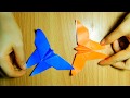 Origammi Butterfly : Easy Way Make Beautiful Butterfly Two Color | Make Butterfly Paper Easy Way