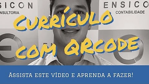 Como colocar o QR Code no currículo?