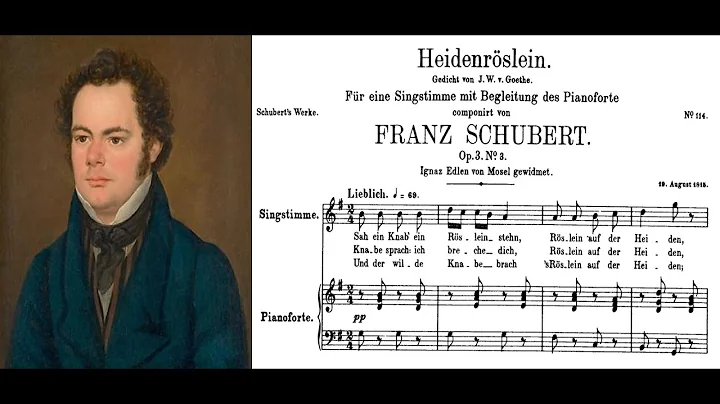 Franz Schubert - Heidenrslein (Sheet music and lyr...