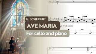 Schubert - AVE MARIA | Cello and Piano Sheet Music