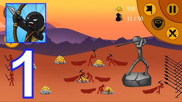 Stick War: Legacy - Gameplay Walkthrough Part 1 - Level 1 (iOS,Android)