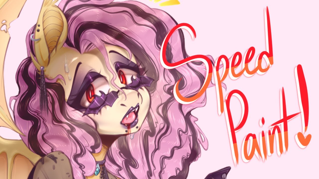 🍎🦇Tradgoth Summer Fluttershy🦇🍎 || Mlp Speedpaint