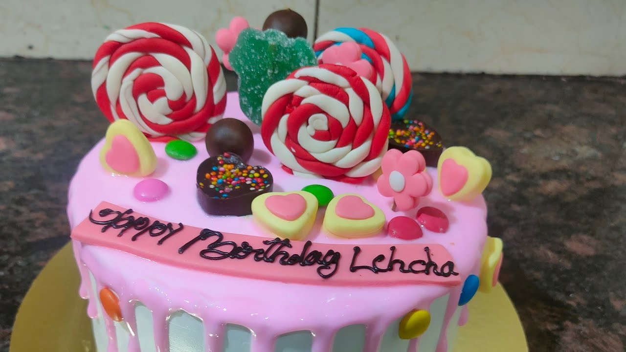 Candy Cake Decoration ideas//Candy Cake Making// 