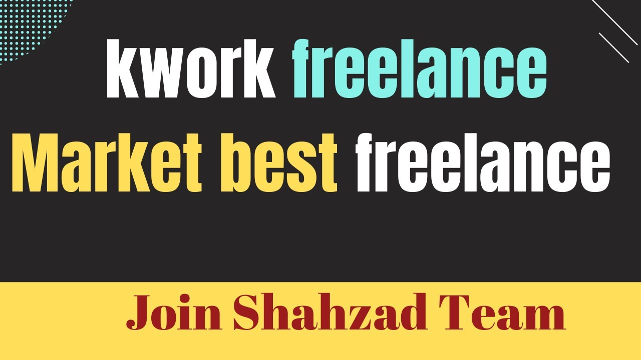 earn money online from home Best freelance market kwork work from home Best freelance market